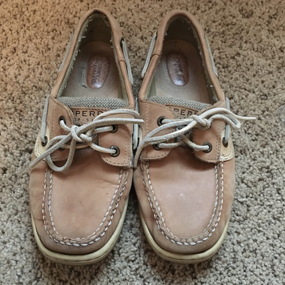 Gently Worn Sperry Boat Shoes, Size 7.5